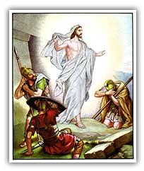 Resurrection of Isa al Masih. Illustration copyrighted.
